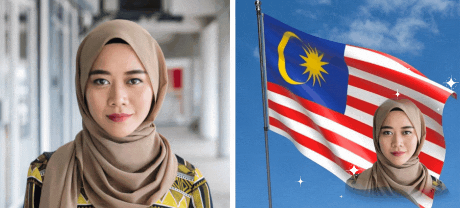 Celebrate Proudly Malaysia Independence Day Over The Flag 🇲🇾