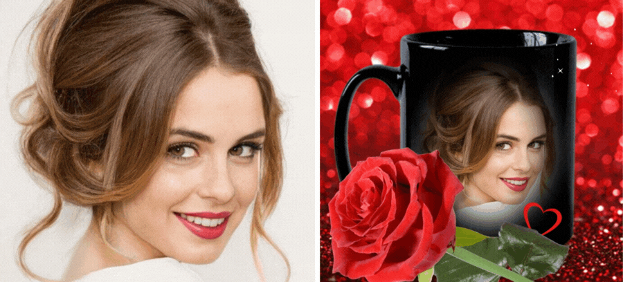 ☕Du siehst so s&uuml;&szlig; in diesem von Schmetterlingen umgebenen Tassenrahmen aus 🦋