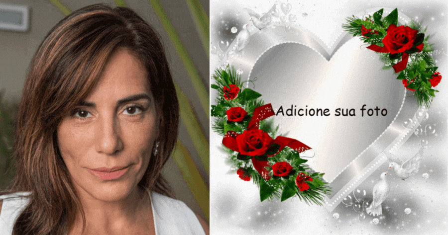 Adicione sua foto apaixonada e rosa Molduras para fotos