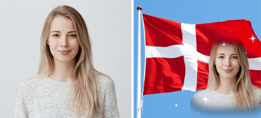 Denmark Flag Day: Frame Your Photo Over The Flag 🇩🇰