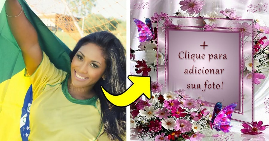Uma Ador&aacute;vel Moldura De Rosa Para Voc&ecirc;. Fa&ccedil;a A Sua Agora!