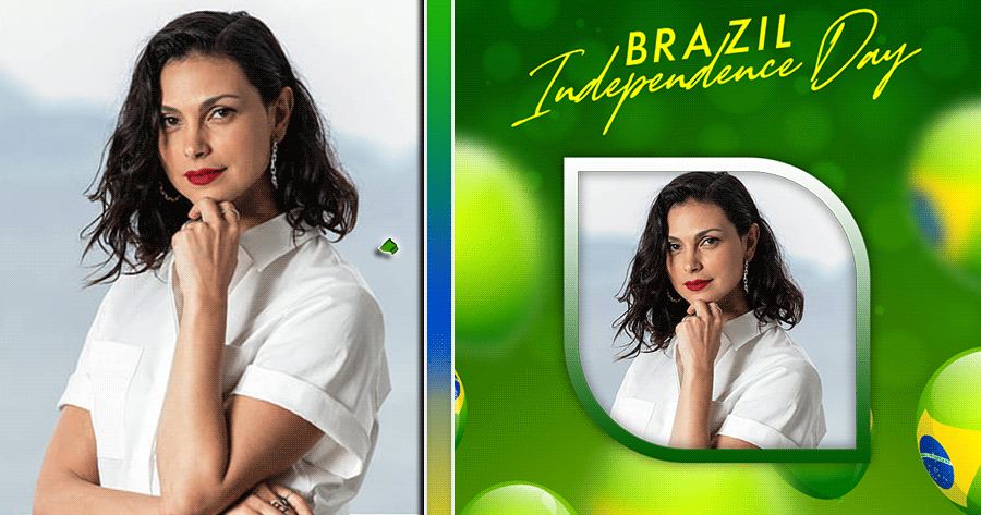 Add Your Photo With Brazilian Independence Day Frame