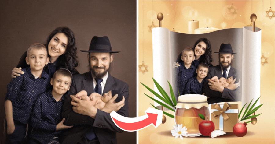 🎉 Happy Rosh Hashanah | Get Your Family Photo With One Tap