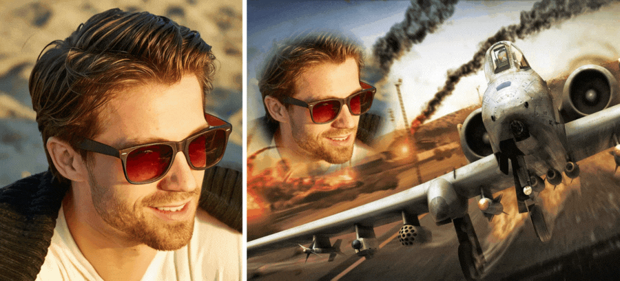 F&uuml;gen Sie Ein Foto Ihres Ehemannes Mit Diesem Flugzeug-Fotorahmen Hinzu