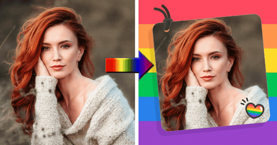 Soutenez la communaut&eacute; LGBTQ avec ce cadre photo !