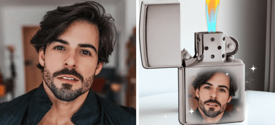 Obtenha seu isqueiro personalizado com sua foto favorita!