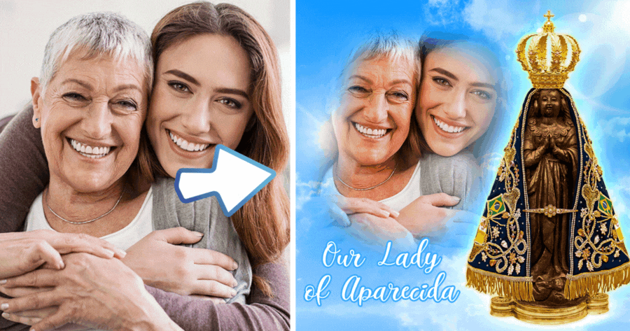 Honre o Dia de Nossa Senhora Aparecida com uma moldura especial para fotos!