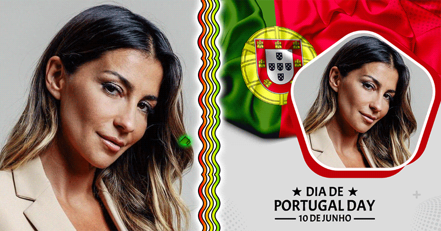 Decore sua foto com a moldura do Dia da Rep&uacute;blica de Portugal