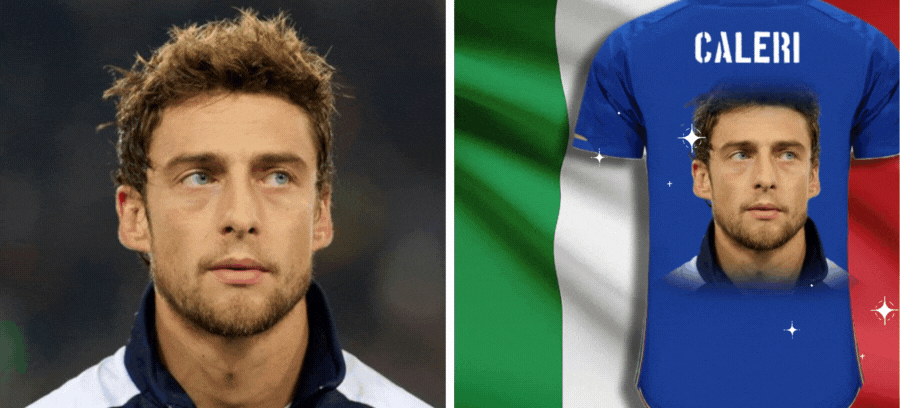 Supporta l'Italia con una maglia da calcio personalizzata con la tua foto! 🇮🇹