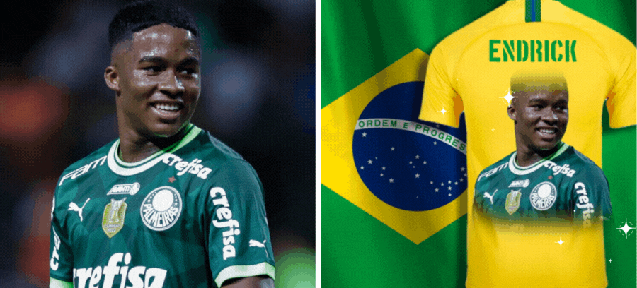 Apoie o Brasil com uma camiseta de futebol personalizada com a sua foto! 🇧🇷