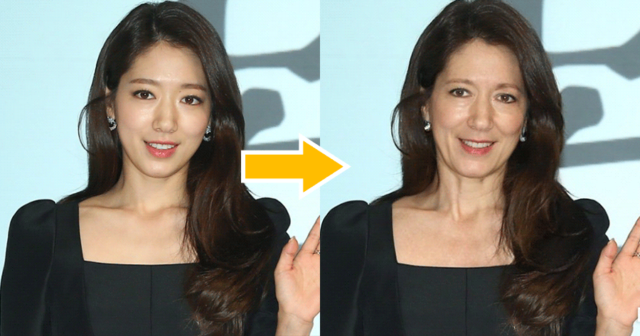 얼굴을 만지지 않고 이 메이크업 테스트를 해보세요,하지만 더 오래 된 것처럼 보입니다