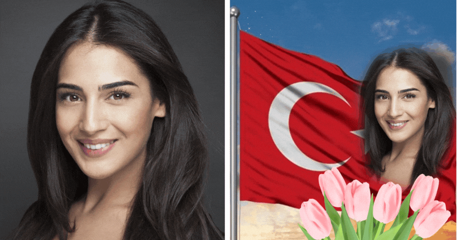 T&uuml;rkiye Milli G&uuml;n Bayrağınızın Fotoğrafını Oluşturun