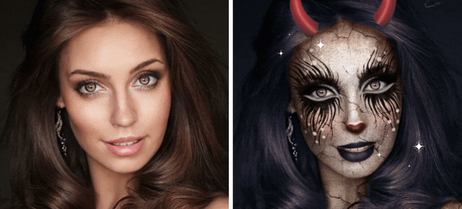 Try On A Spooky Makeup For Halloween! 🎃