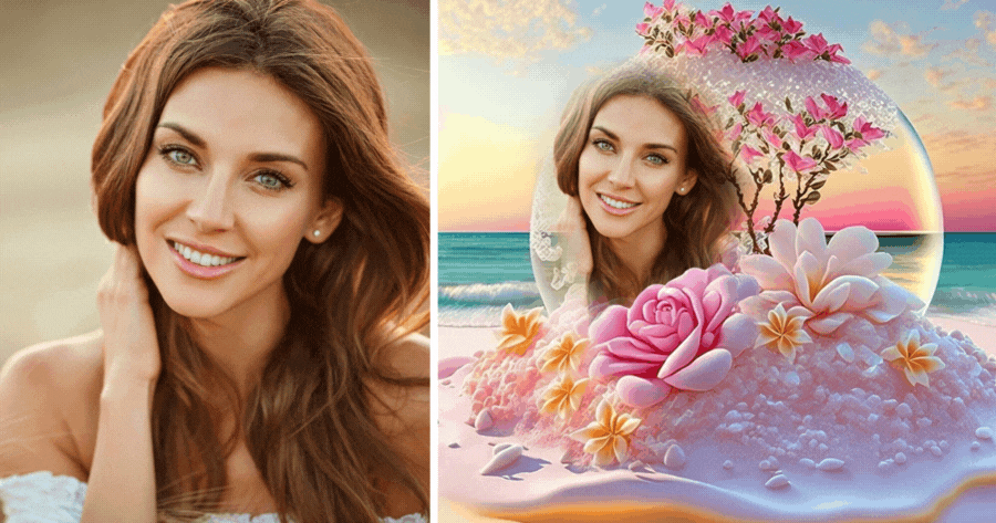 Fa&ccedil;a suas fotos brilharem nesta moldura de vidro rosa