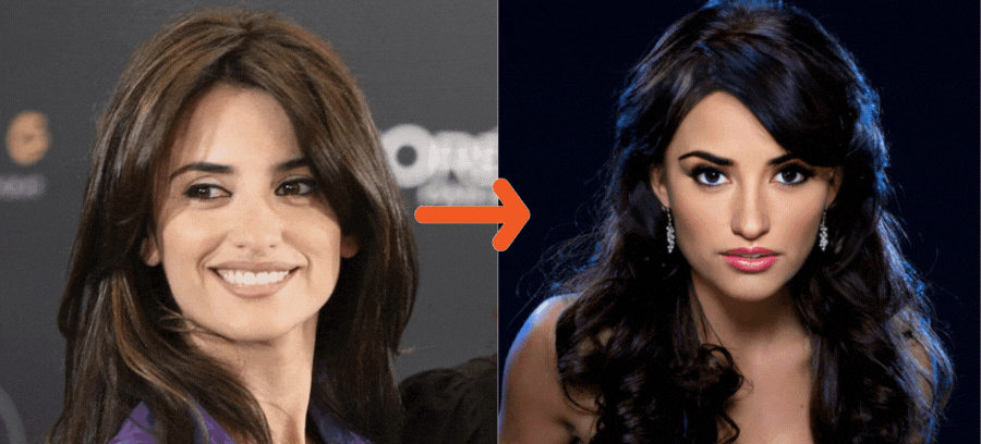 Transform into Angelique Boyer with this AI facial transformation
