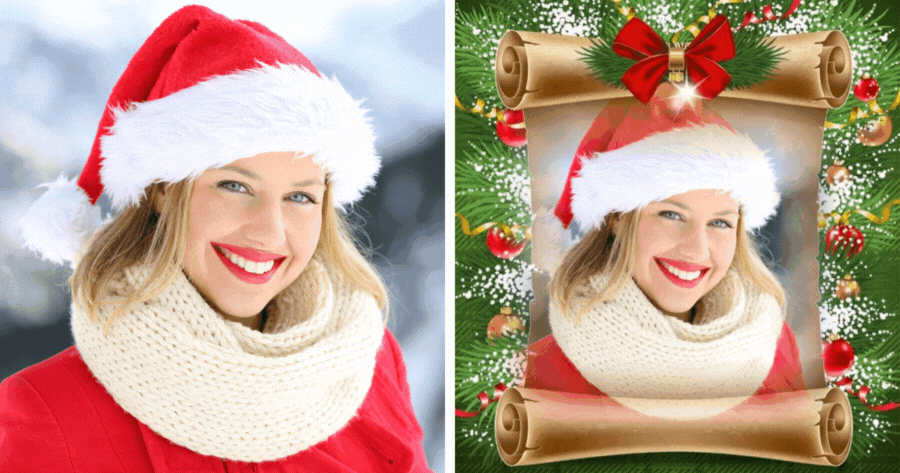 Incr&iacute;vel Moldura de Natal | Crie sua foto aqui!