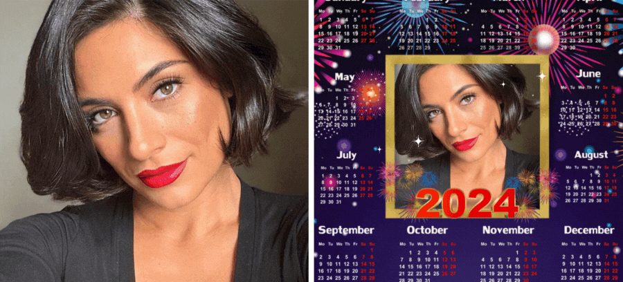 Personalize Your Own 2024 Calendar In This Fireworks Photo Frame! 🎆