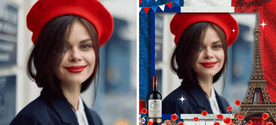 Adoptez votre pays avec ce magnifique cadre photo fran&ccedil;ais ! 🇫🇷