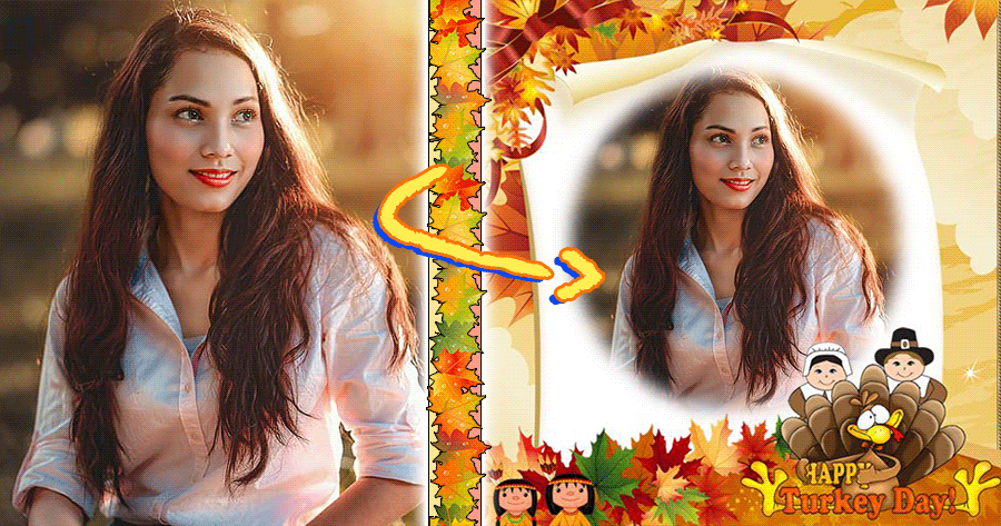 Enjoy A Happy Thanksgiving Day With This Frame 🦃