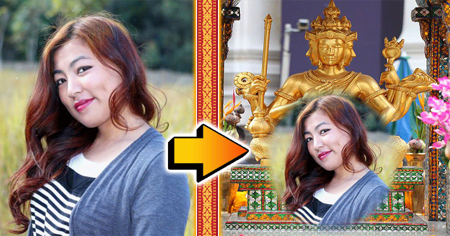 Bless Yourself In This Phra Phrom Thailand Frame