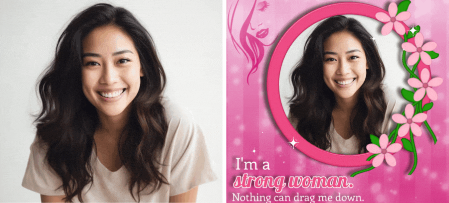 Show Everyone You&rsquo;re A Strong Woman With This Pink Photo Frame 💪