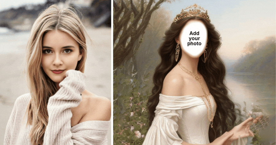 Un seul clic pour obtenir votre photo de princesse grecque !