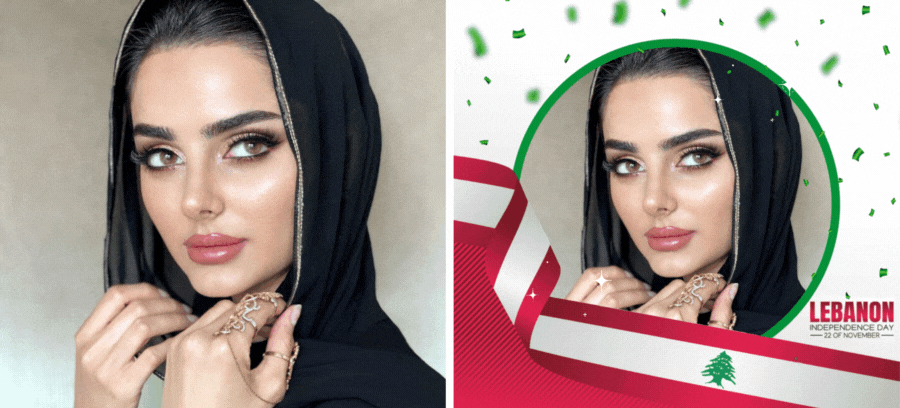 أنشئ صورتك الوطنية للاستمتاع بيوم الاستقلال اللبناني 🇱🇧