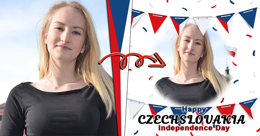 Happy Czechoslovakia Independence Day | Flag Frame!