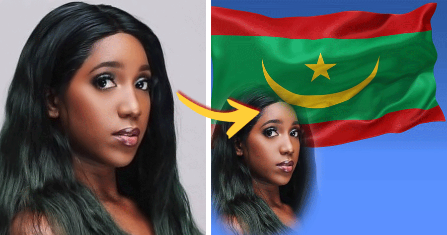 Celebrate Mauritania Independence Day With Your Photo Over The Flag!