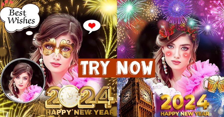 Luxury New Year Photo Frame 2024
| Free Download