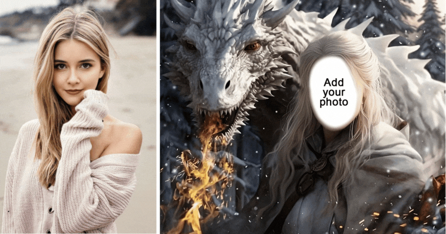 Create Your Photo With The Dragons From Game Of Thrones!