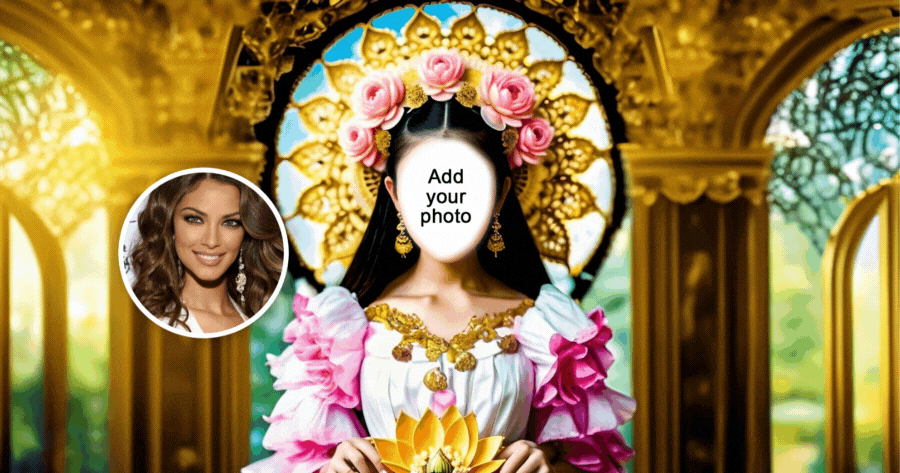 Efeito IA | Crie o seu traje real com flores