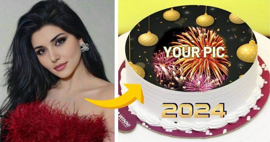 Create Your New Year Cake Photo