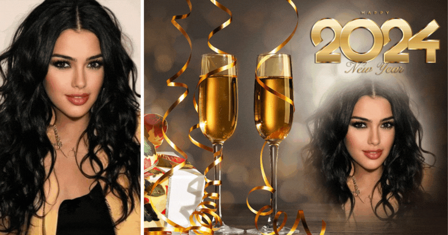 Lassen Sie uns auf das neue Jahr 2024 ansto&szlig;en