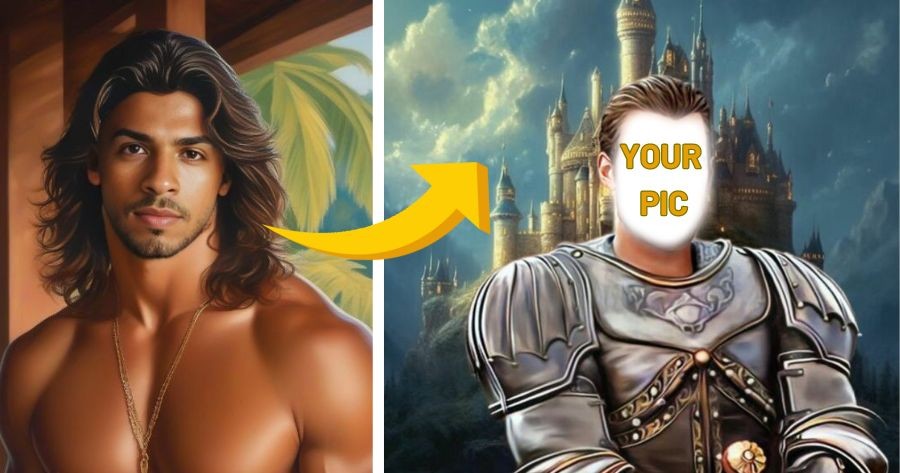 Customize Your Medieval Knight Photo