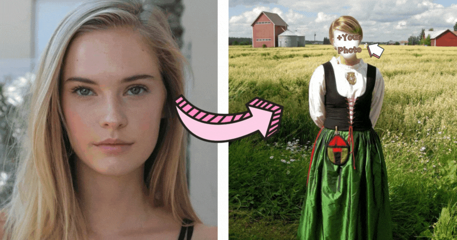 Check Your Photo With Finnish Traditional Costume!