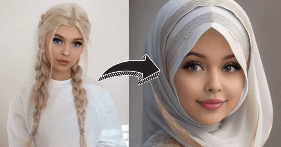 Generate Middle East Hijab Style For You!