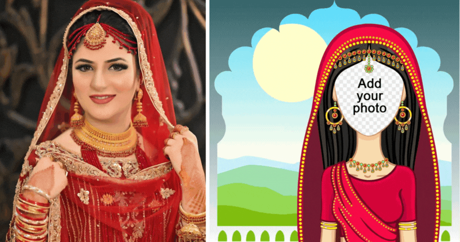 Draw Your Traditional  Indian Costume Caricature For Free!