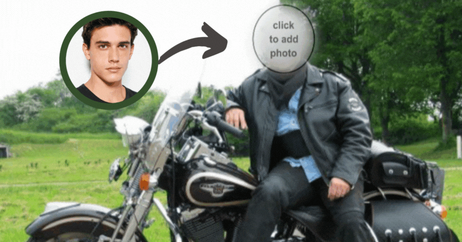 Создайте свои фотографии на мотоцикле с AI бесплатно!