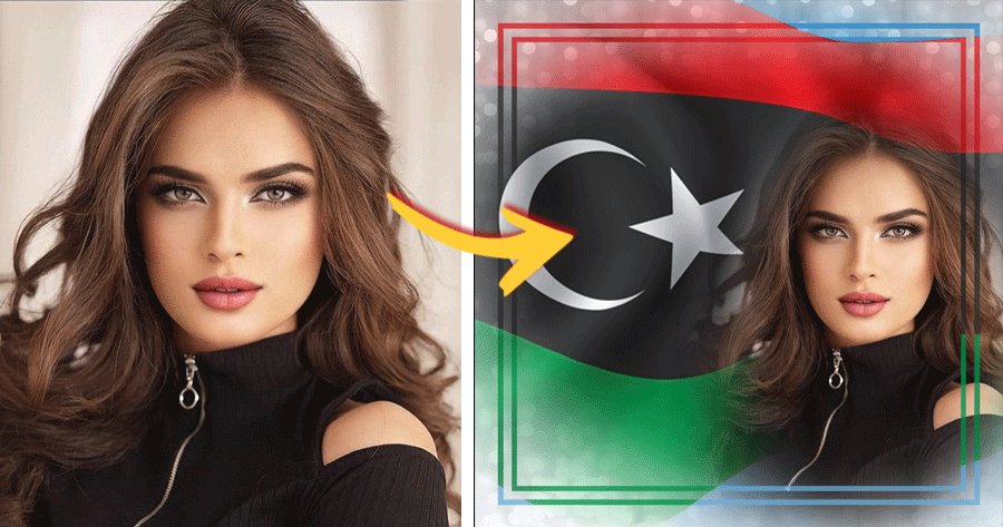 صورتك داخل إطار علم يوم استقلال ليبيا!