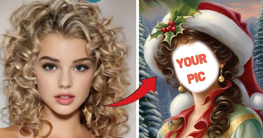 Create Your Beautiful Vintage Christmas Painting Portrait