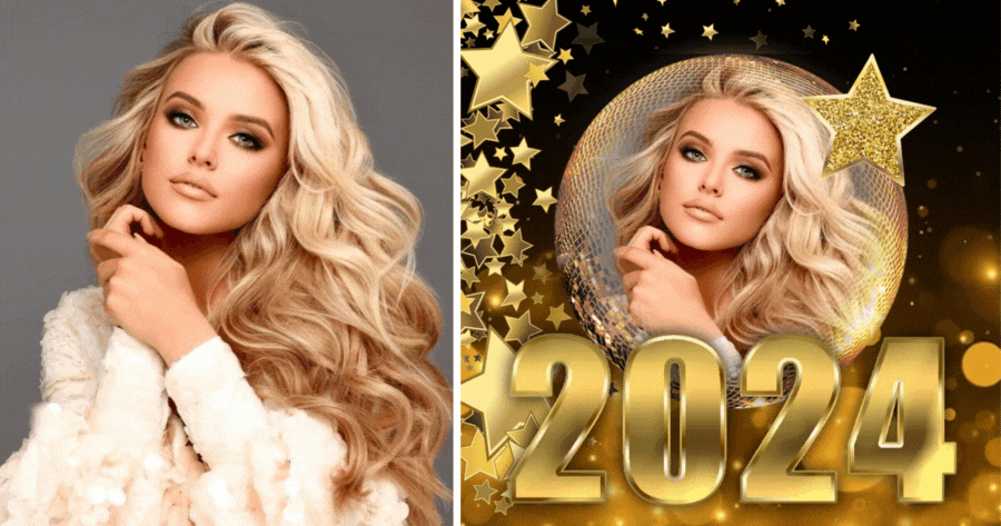 Crie sua foto de Ano Novo com Efeito Digital de Carnaval!