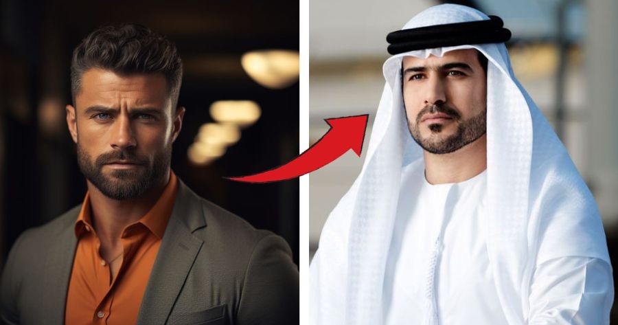 Edit Your Photo With Arabic Costume!