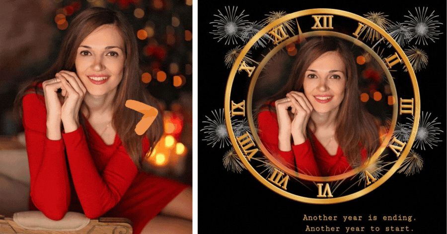 F&uuml;gen Sie Fotos zu Fotoframes F&uuml;r den Silvester-Countdown