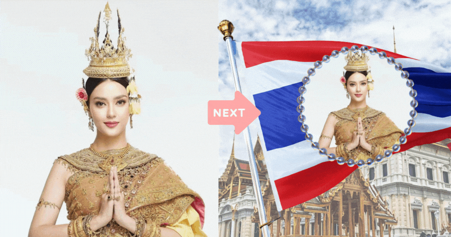 เพิ่มภาพของคุณเพื่อฉลองวันชาติของประเทศไทย!