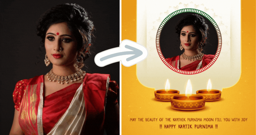 Celebrate Kartik Purnima: Get Your Free Photo Frame Now!