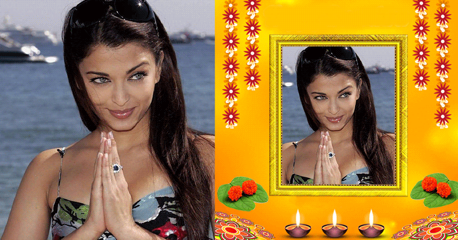 Use Light To Drive Away Darkness And Generate Blessing Photo Frames For Free