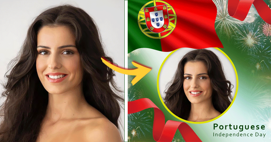 Celebrate Portuguese Independence Day With Flag Photo Effect!