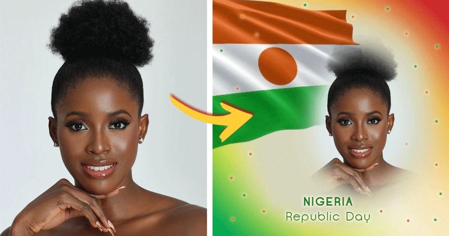 Add Your Photo For Nigerien Republic Day With Flag!