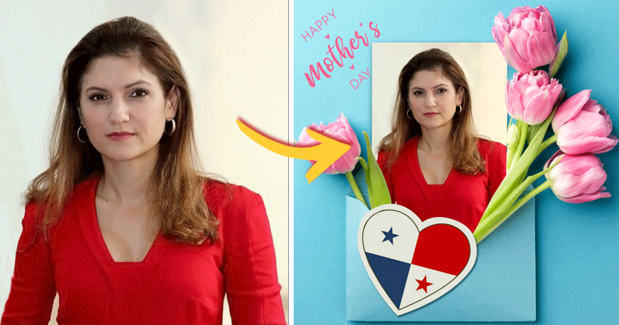 Get Your Panamanian Mother's Day Frame With Flowers!